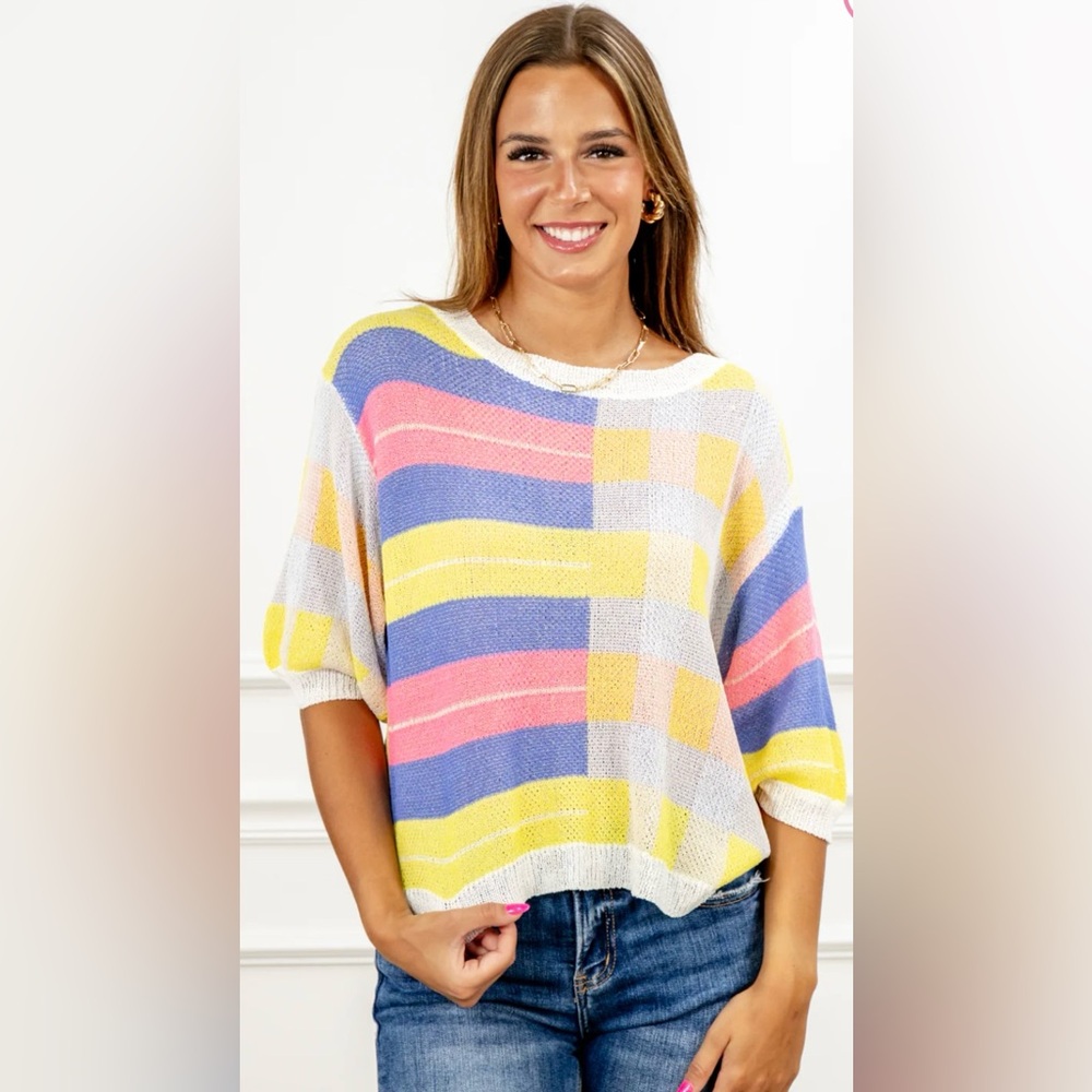 Sunset Mélange Knit Top - Super Soft ! New With Tags! Great gift!